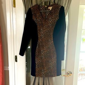Michael Kors, leopard print knit dress